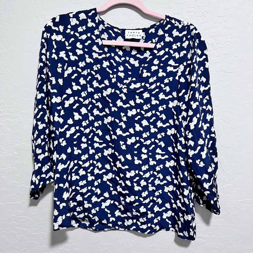 Tanya Taylor blue blouse size 6